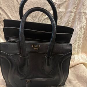 Black Mini Vegan Leather Bag
